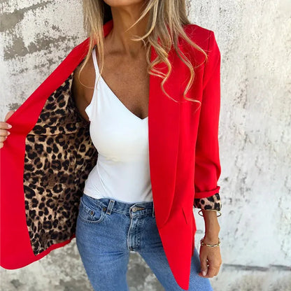 Valeria - Refined Leopard Print Sleeve Cardigan — Alfa Empire, view 4