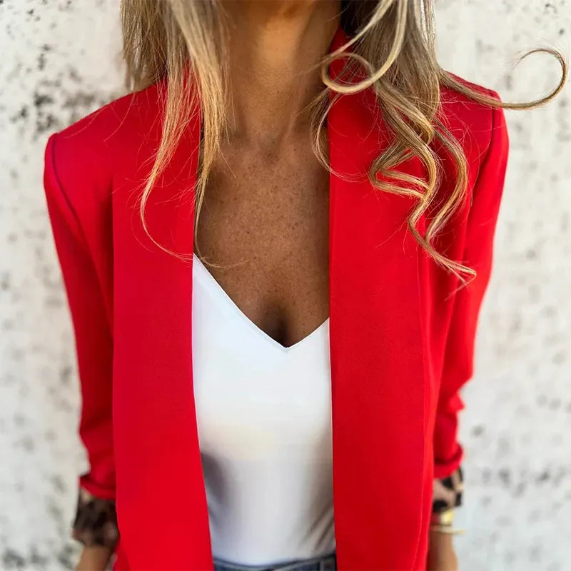Valeria - Refined Leopard Print Sleeve Cardigan — Alfa Empire, view 5