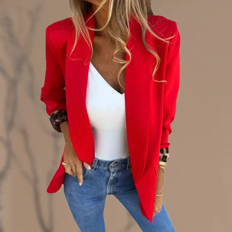 Valeria - Refined Leopard Print Sleeve Cardigan — Alfa Empire, view 6