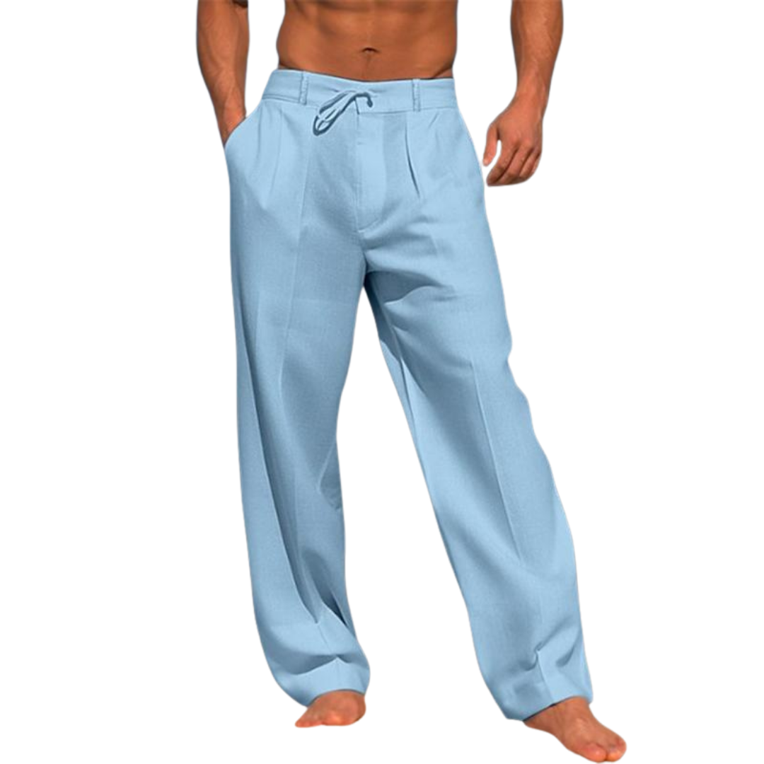 Victor | Classic Plain Wide Pants — Alfa Empire, view 1