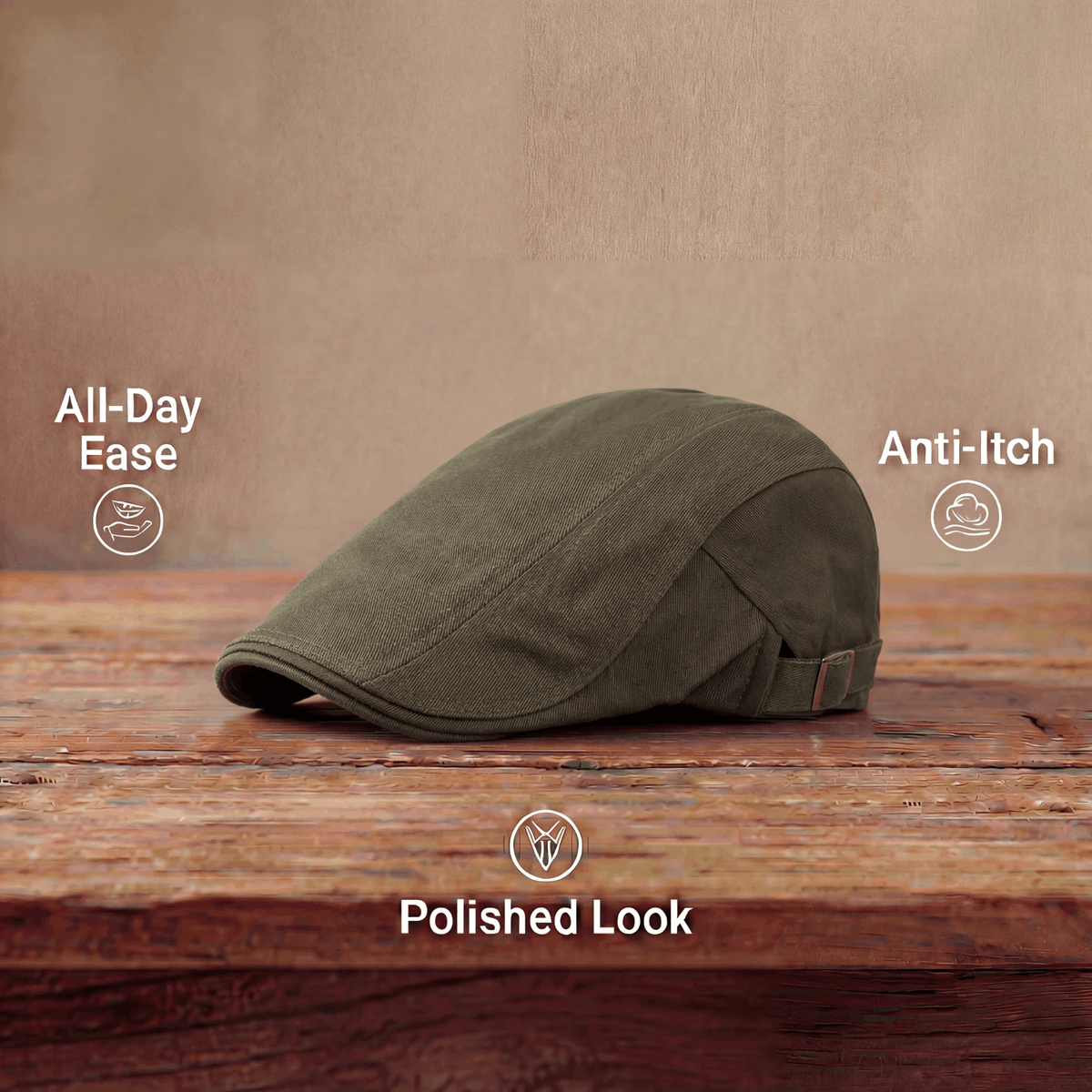 Walter | Classic Outdoor Flat Cap — Alfa Empire, view 6