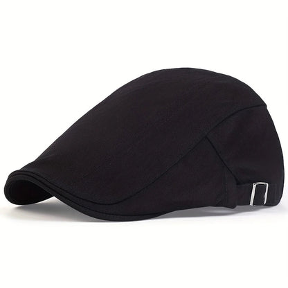 Walter | Classic Outdoor Flat Cap — Charcoal Black — Alfa Empire, view 8