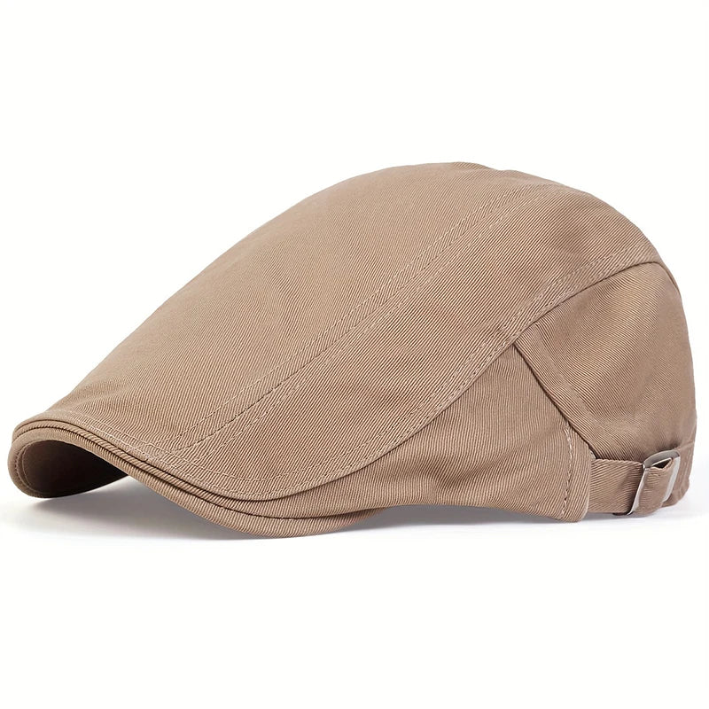 Walter | Classic Outdoor Flat Cap — Sand Beige — Alfa Empire, view 9