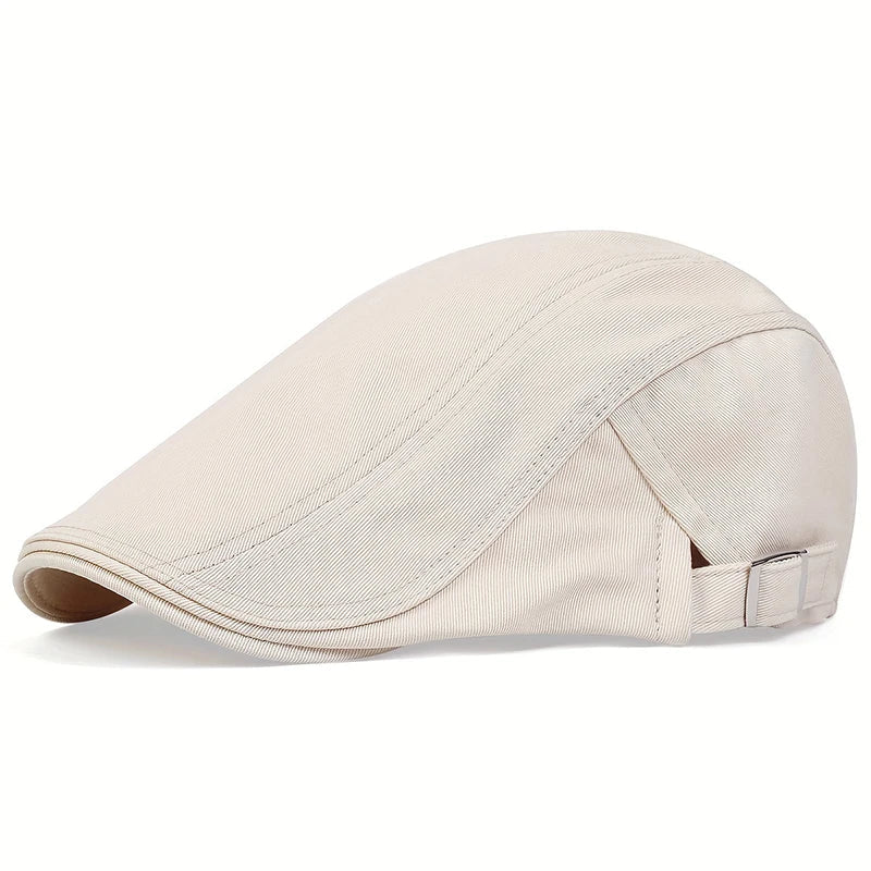 Walter | Classic Outdoor Flat Cap — Ivory White — Alfa Empire, view 10