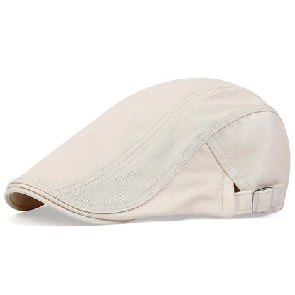 Walter | Classic Outdoor Flat Cap — Ivory White — Alfa Empire, view 10