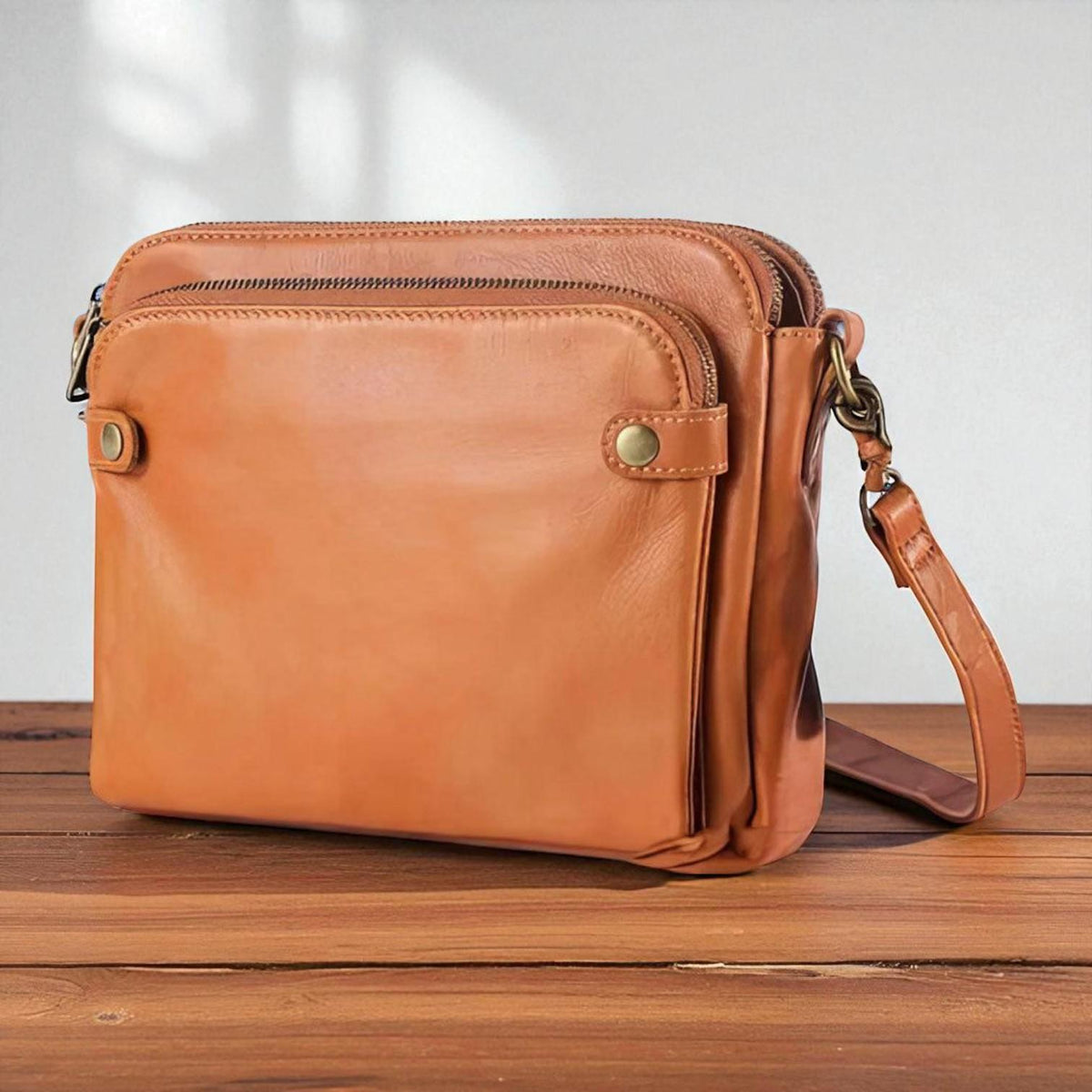 Wendy | Classic Shoulder Bag — Brown — Alfa Empire, view 9