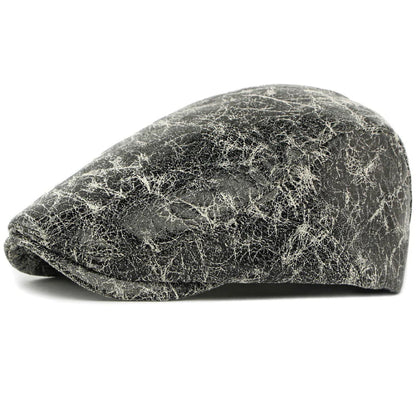 Westin | Vintage Distressed Retro Flat Cap — White — Alfa Empire, view 3