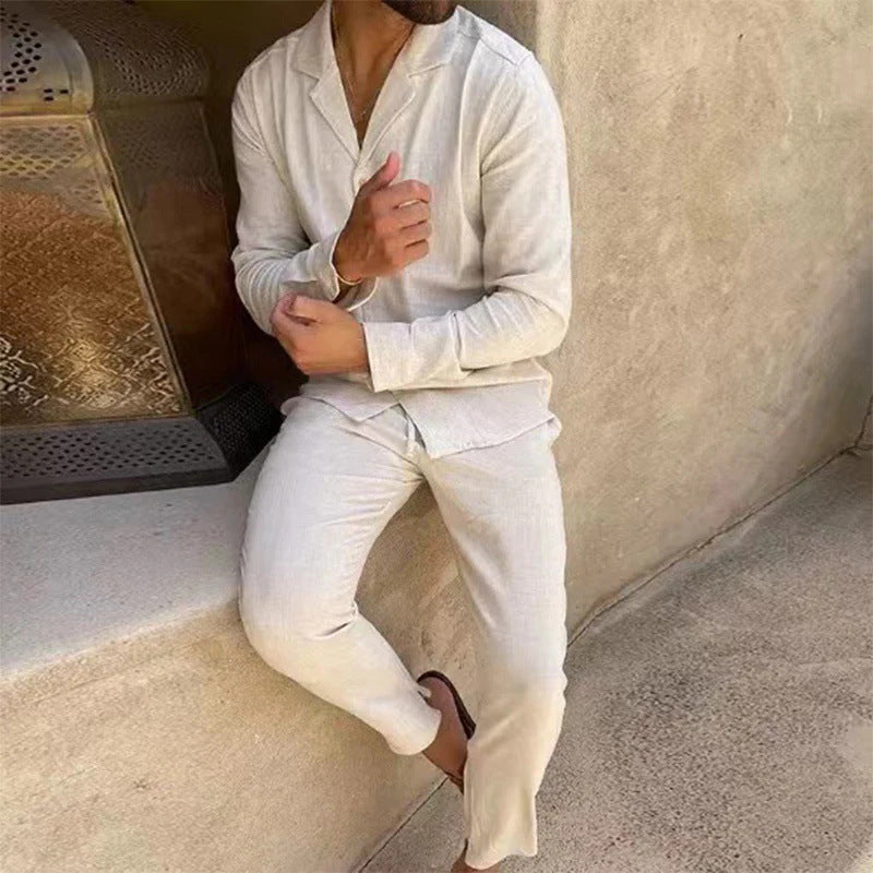 Westley | Timeless Long Sleeve and Fitted Pant Set — Alfa Empire, view 2