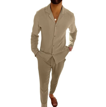 Westley | Timeless Long Sleeve and Fitted Pant Set — Alfa Empire, view 7
