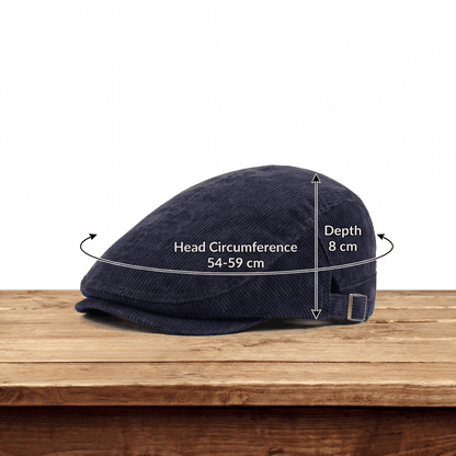 William | Classic Corduroy Flat Cap — Alfa Empire, view 3