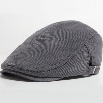 William | Classic Corduroy Flat Cap — Iron Grey — Alfa Empire, view 10