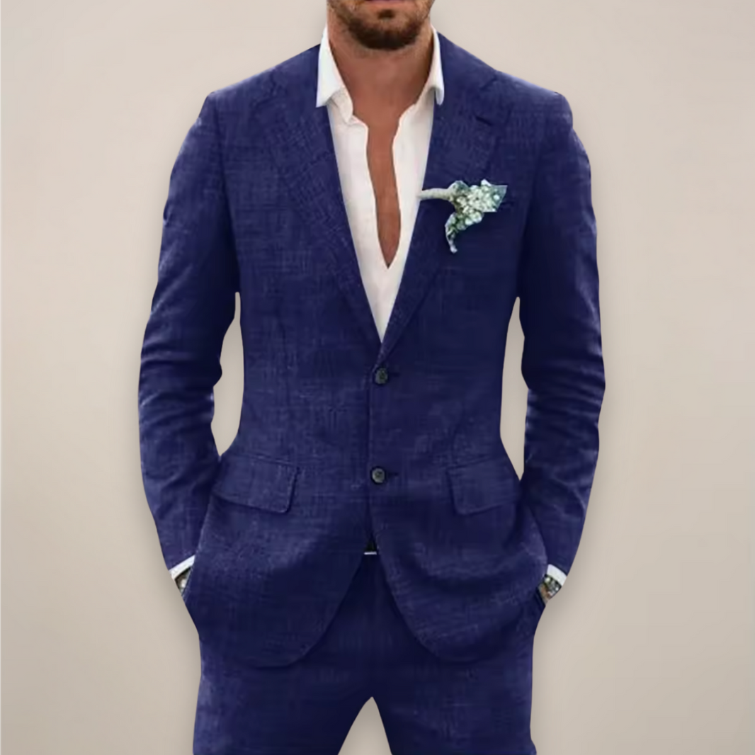 William | Modern Tailored Two-Piece Suit — Blue — Alfa Empire, view 1
