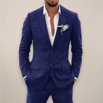 William | Modern Tailored Two-Piece Suit — Blue — Alfa Empire, view 1