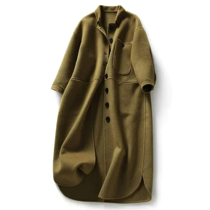 Women's Button-Front Long Jacket with Pockets — Alfa Empire, view 5
