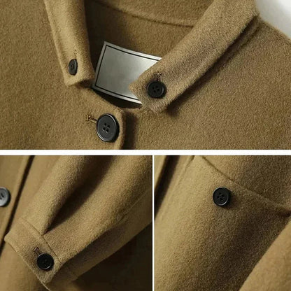 Women's Button-Front Long Jacket with Pockets — Alfa Empire, view 7
