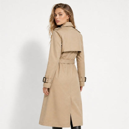 Women's Double-Breasted Belted Trench Coat Oversized Fit — Alfa Empire, view 8