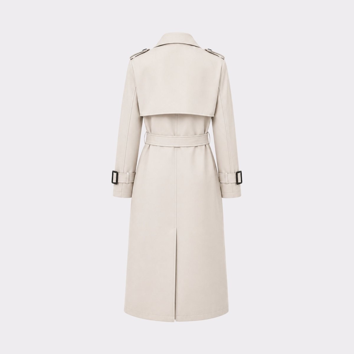 Women's Double-Breasted Belted Trench Coat Oversized Fit — Alfa Empire, view 11