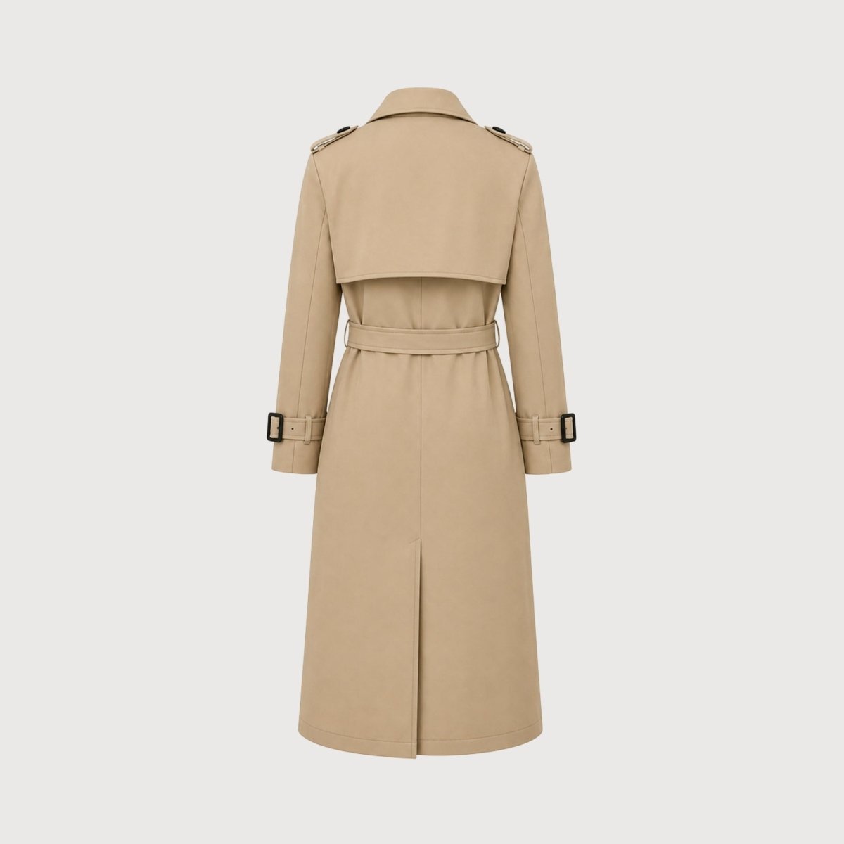 Women's Double-Breasted Belted Trench Coat Oversized Fit — Alfa Empire, view 14