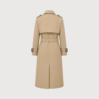 Women's Double-Breasted Belted Trench Coat Oversized Fit — Alfa Empire, view 14