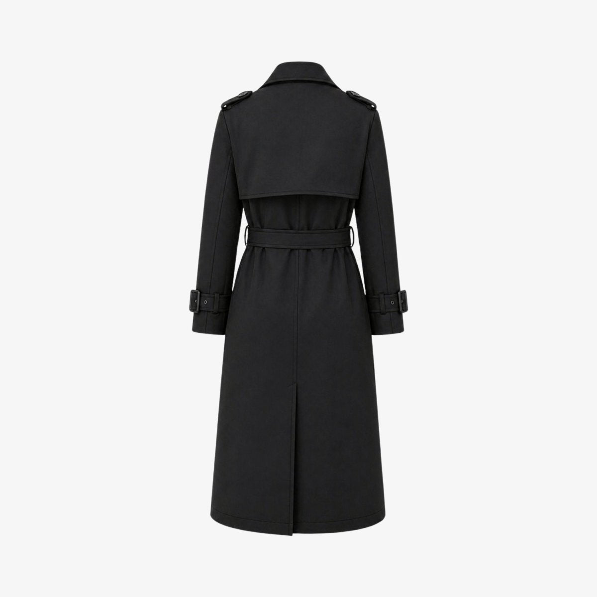 Women's Double-Breasted Belted Trench Coat Oversized Fit — Alfa Empire, view 16