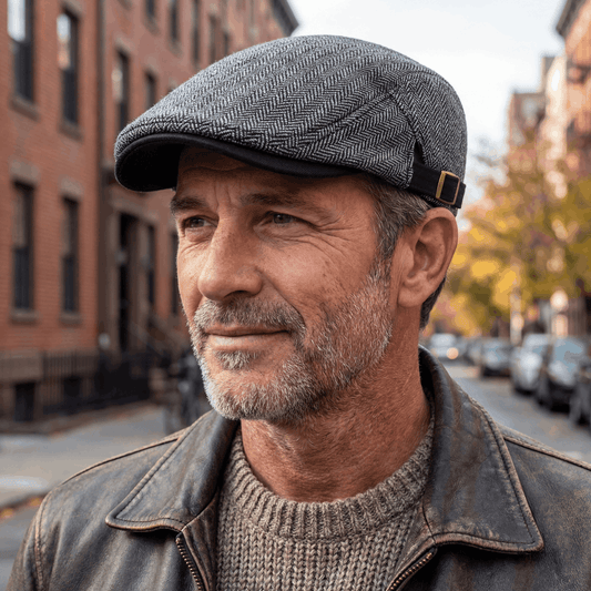 Zandro | Classic Textured Flat Cap — Alfa Empire, view 2