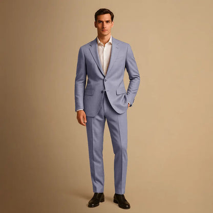 Men's Slim Fit Suit Lightweight Two Piece for Weddings and Formal Events