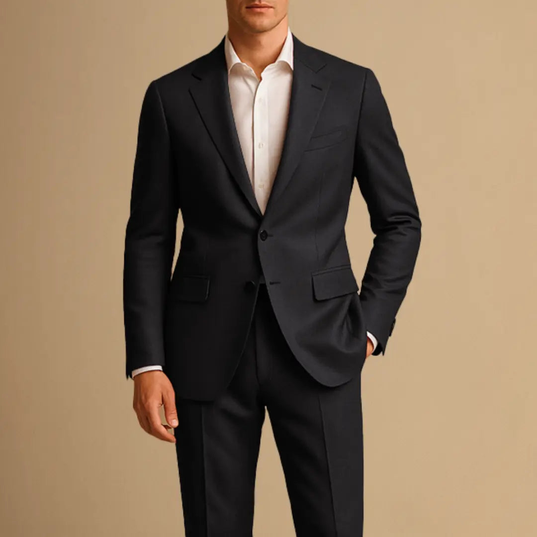 Men's Slim Fit Suit Lightweight Two Piece for Weddings and Formal Events