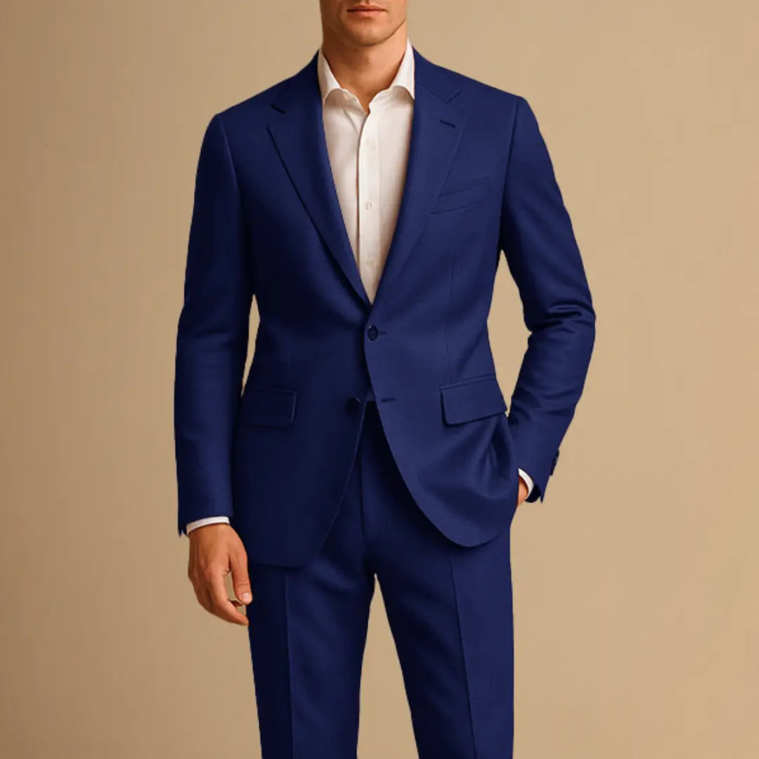 Men's Slim Fit Suit Lightweight Two Piece for Weddings and Formal Events