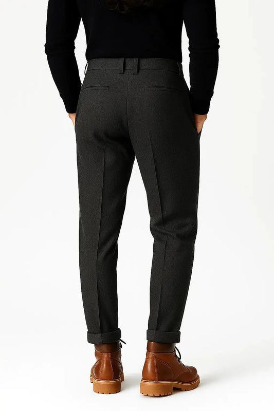Men's Trousers Structured Fit Slim Tapered Leg