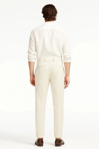 Men's Trousers Modern Fit Elegant with Folds