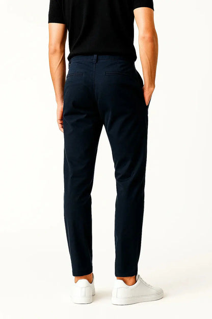 Men's Chino Pants Khaki Stretch Straight Fit