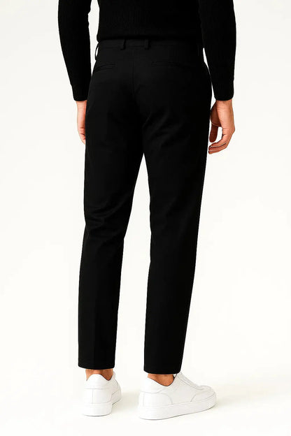 Men's Chino Pants Khaki Stretch Straight Fit