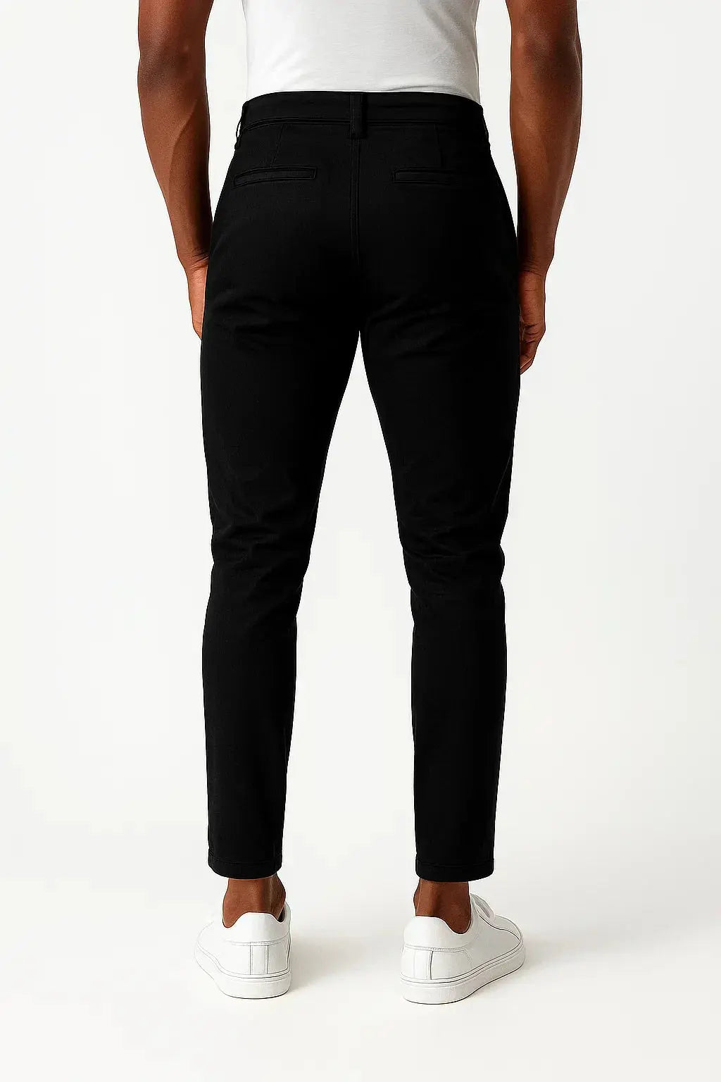 Men's Chino Pants Khaki Stretch Fabric Modern Fit