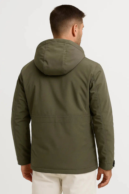 Men's Insulated Waterproof Puffer Jacket for Outdoor Activities