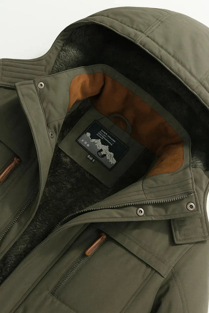 Men's Insulated Waterproof Puffer Jacket for Outdoor Activities