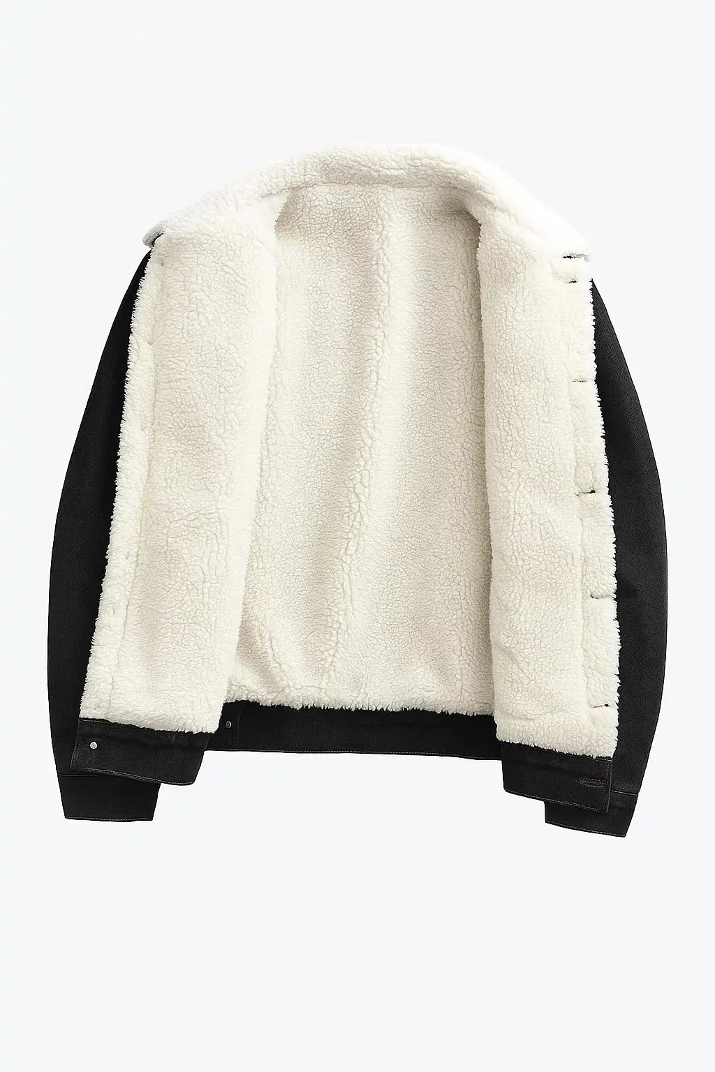 Men's Fleece Jacket Thickened Winter Loose Fit