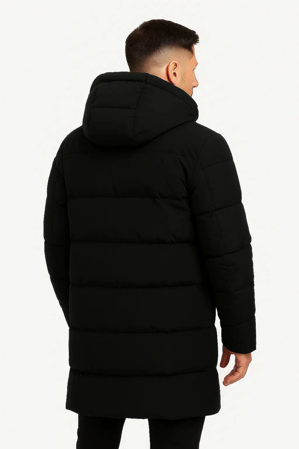 Men's Waterproof Puffer Jacket Insulated Black