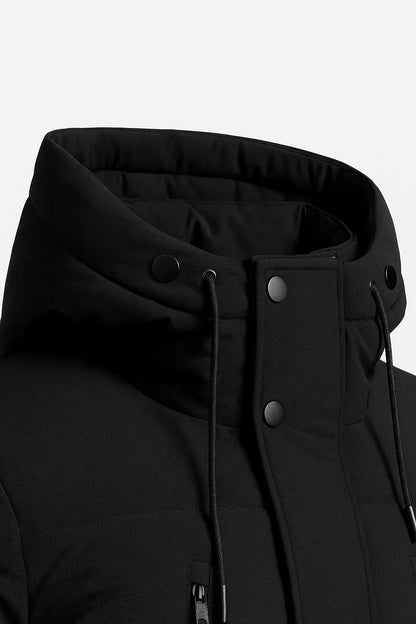 Men's Waterproof Puffer Jacket Insulated Black