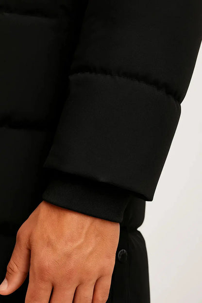 Men's Waterproof Puffer Jacket Insulated Black