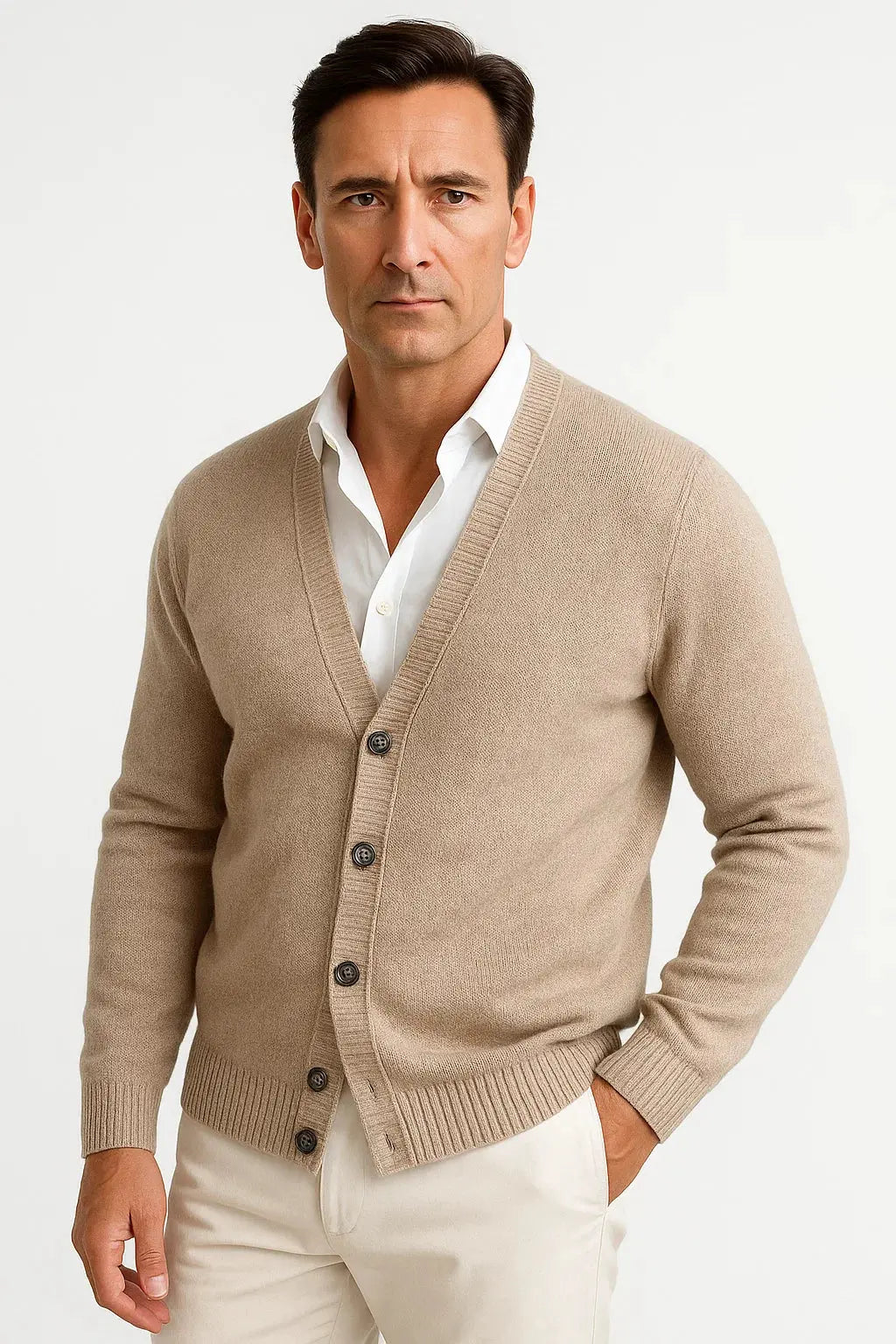 Men's Cardigan V-Neck Classic Knitwear