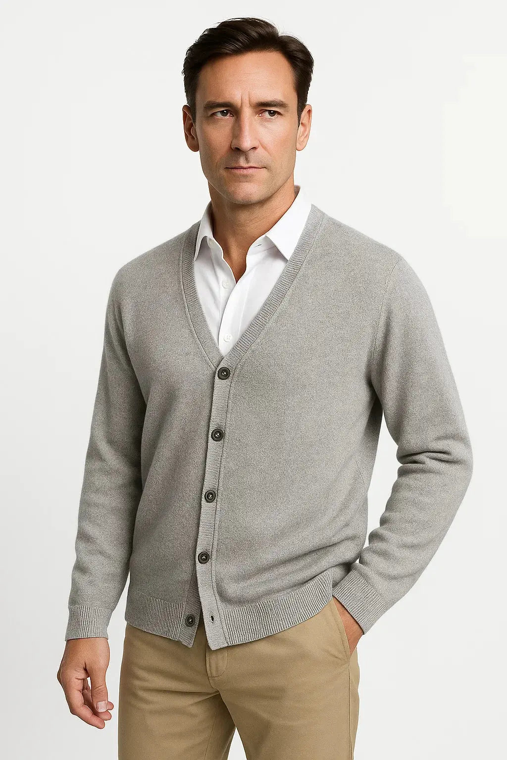 Men's Cardigan V-Neck Classic Knitwear