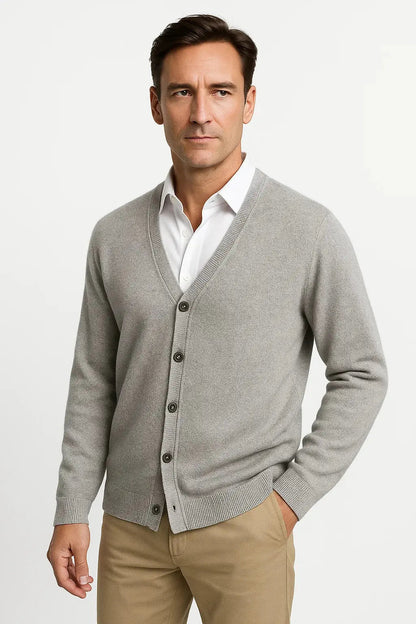 Men's Cardigan V-Neck Classic Knitwear