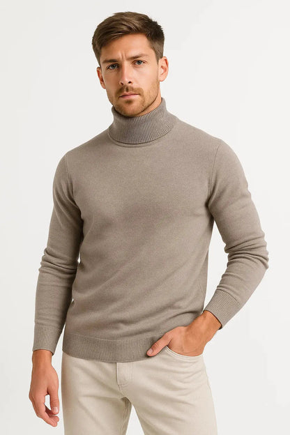 Men's Turtleneck Sweater Virgin Classic Design Comfortable Fit
