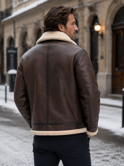 Men’s Aviator Jacket – Classic & Winter-Ready