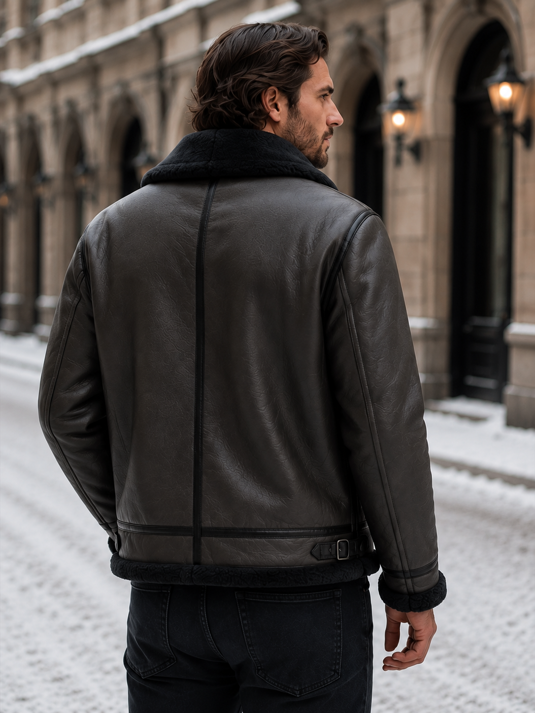 Men’s Aviator Jacket – Classic & Winter-Ready