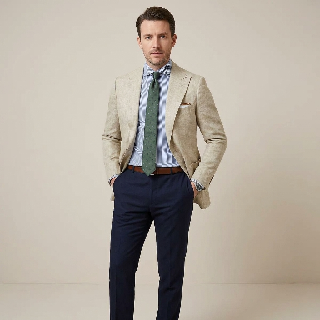 Men’s Tailored Everyday Blazer – Smart Lightweight Jacket for Work or Dinner