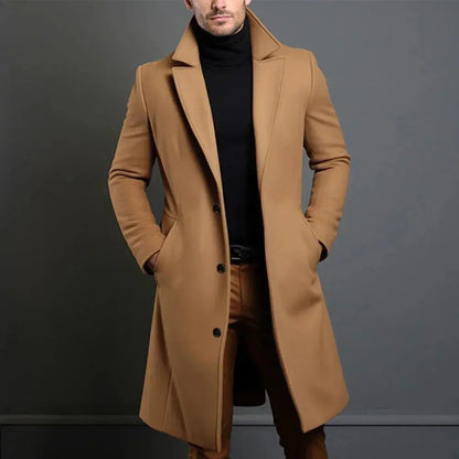 Full-Length Winter Overcoat For Men