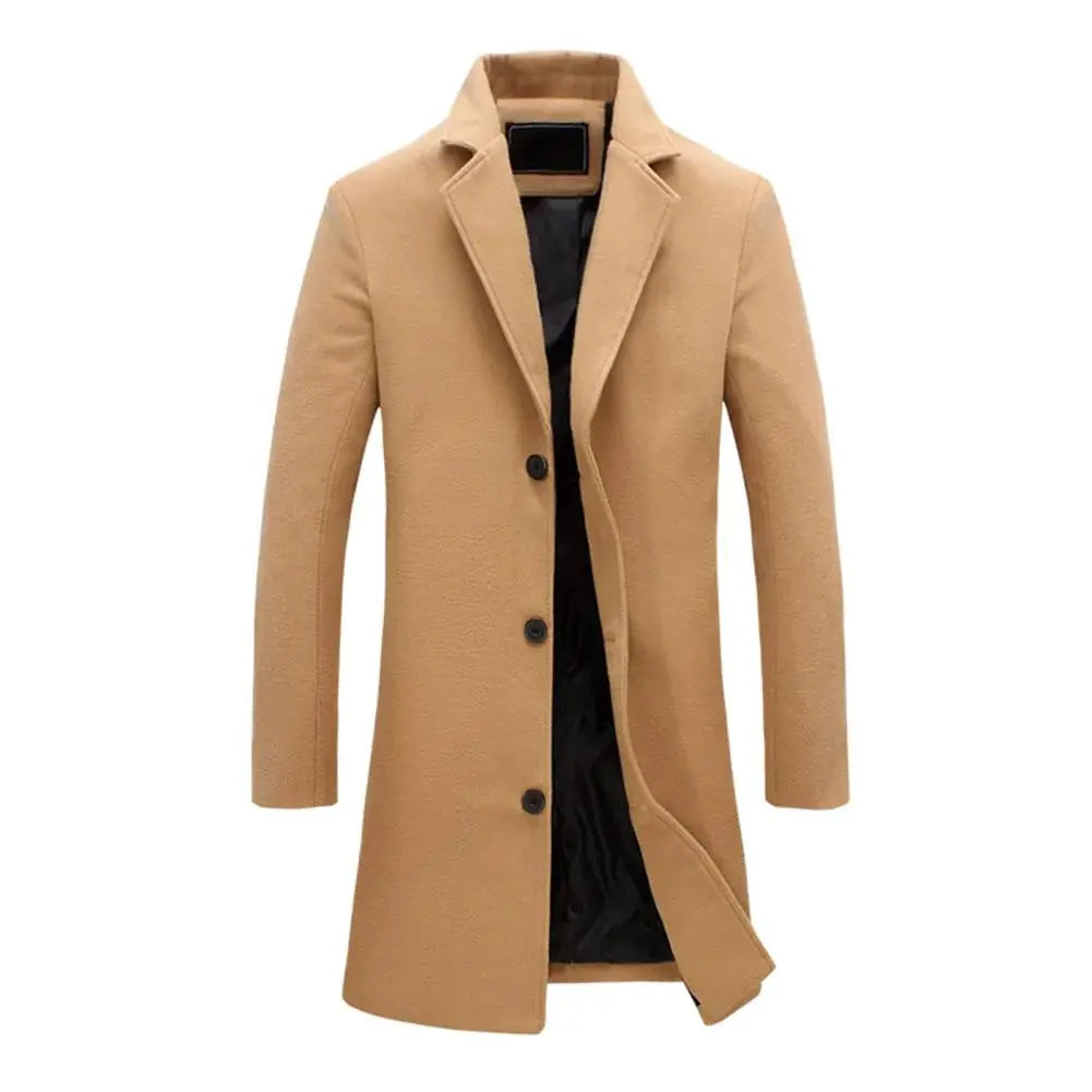 Full-Length Winter Overcoat For Men