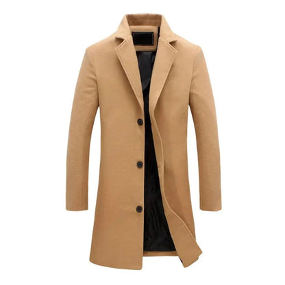 Full-Length Winter Overcoat For Men