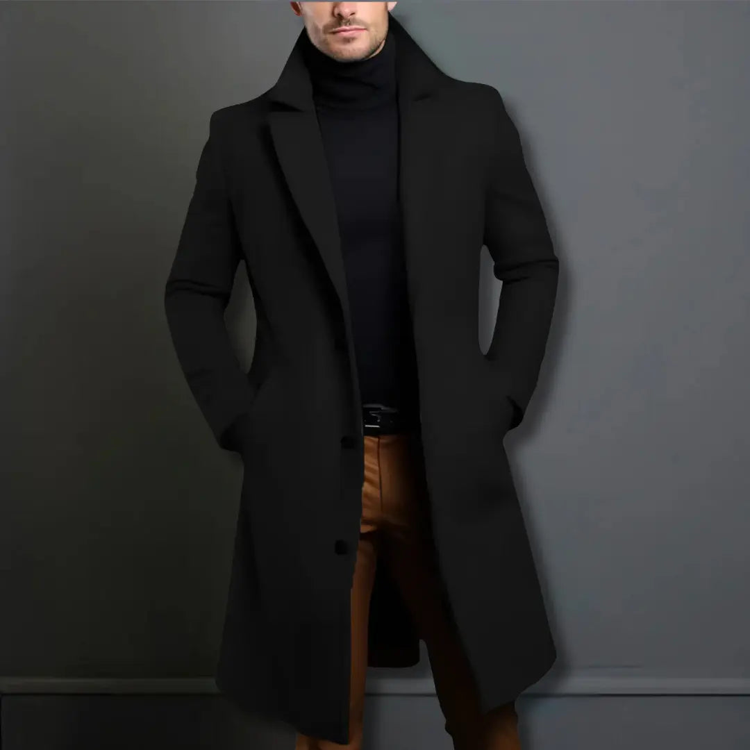Full-Length Winter Overcoat For Men